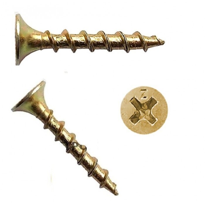 Саморез для гипсокартона крупный шаг 3,5x45 цинк